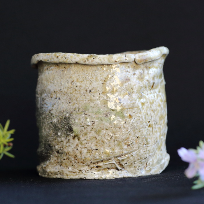 谷本貴 伊賀湯呑 満容量260ml 作家ものカップ 穴窯焼成陶茶器