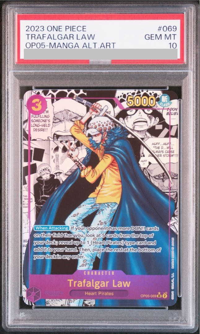 PSA10】トラファルガー・ロー [英語版] SR パラレル コミパラ 漫画背景