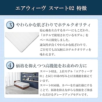 Amazon.co.jp: エアウィーヴ(airweave) スマート02 マットレス