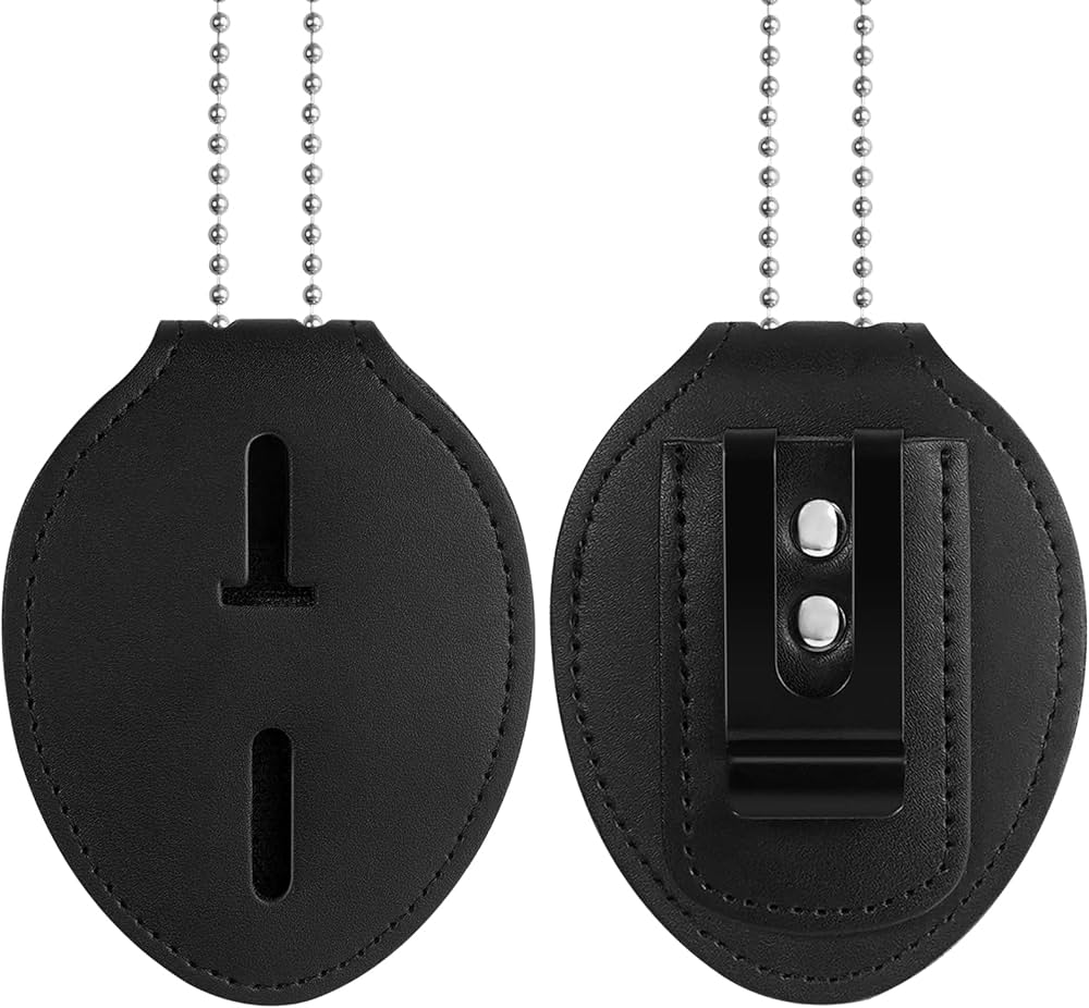 Amazon | 警察バッジホルダー 牛革 警察バッジホルダー ユニバーサル