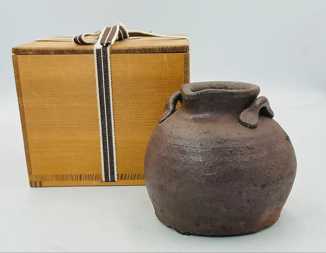 越前焼お歯黒壺MA716