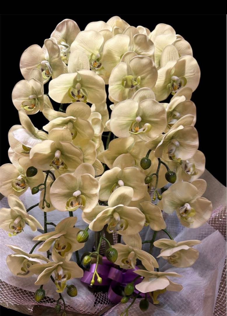 光触媒　人工観葉植物　ウォールグリーン　フェイクグリーン　リアル胡蝶蘭8755