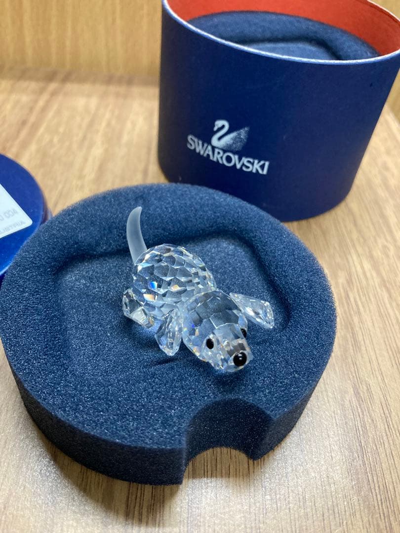 SWAROVSKI スワロフスキー 伏せビーグル フィギュリン