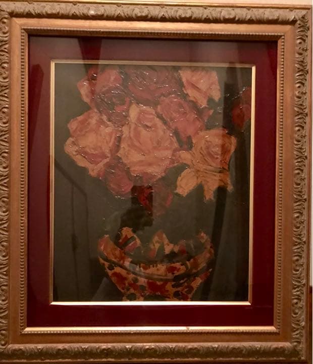 林武 絵画 林武 薔薇図 | 絵画など美術品の販売と買取 | 東京・銀座 おいだ美術