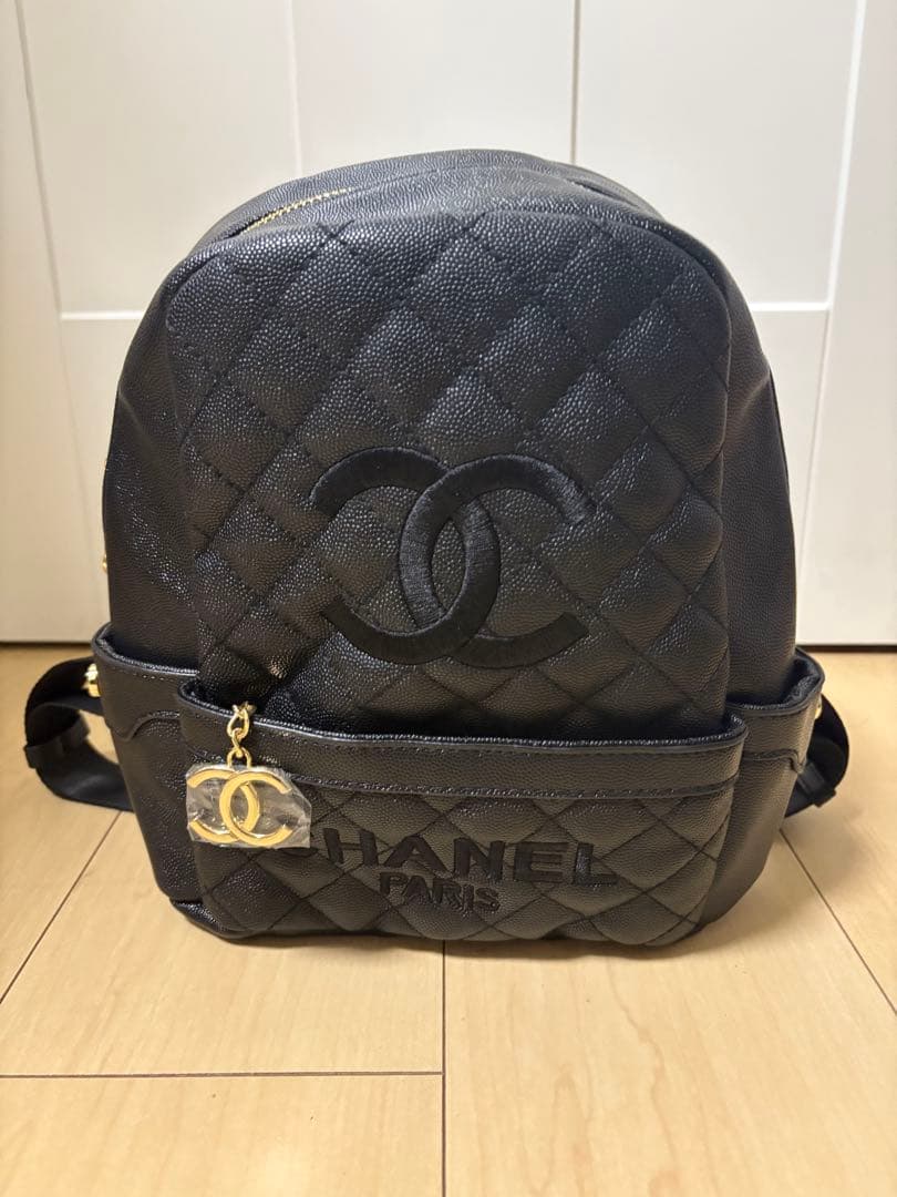 [CHANEL] シャネル ノベルティ リュック ・バッグパック ブラック CHANEL - 新品 CHANNEL シャネル ノベルティリュックの通販 by とうふ