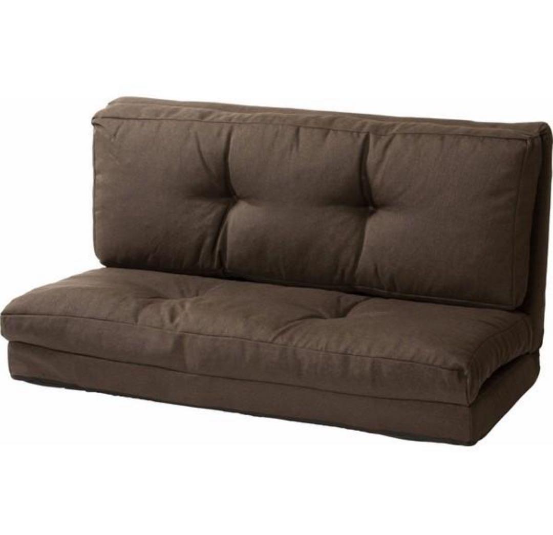 ソファ　ソファー　リクライニング　2人掛け　座椅子　ソファベッド　ブラウン 2人掛け 3WAY座椅子 リヴ