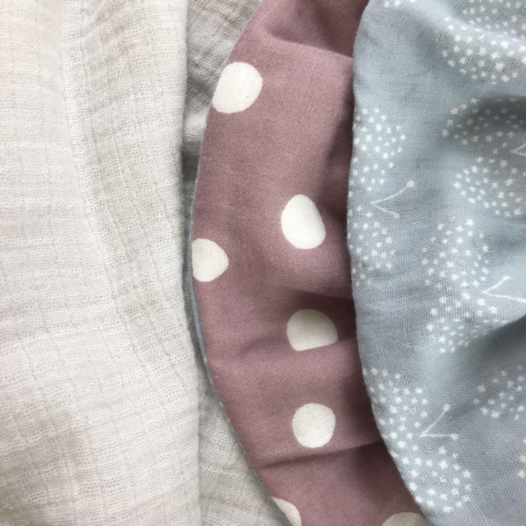 再販☆あずきミルクドット×グレーちょうちょ☆ ハンドメイド