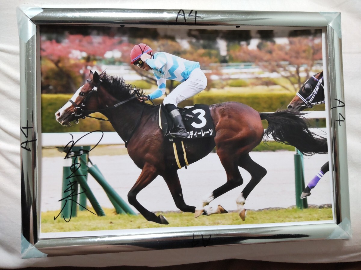 Yahoo!オークション - 岩田望来騎手直筆サインパネル メロディーレーン