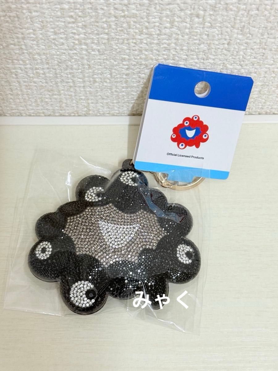 ミャクミャク ラインストーンマスコット ブラック 黒ミャクミャク