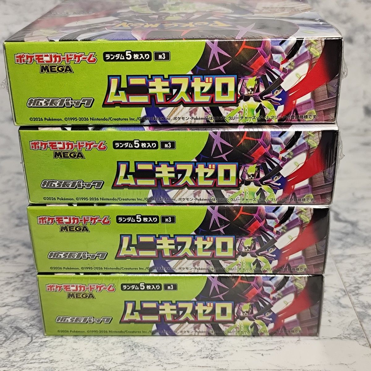 ポケモンカードMEGA ムニキスゼロ 4boxセット シュリンク有り 新品未