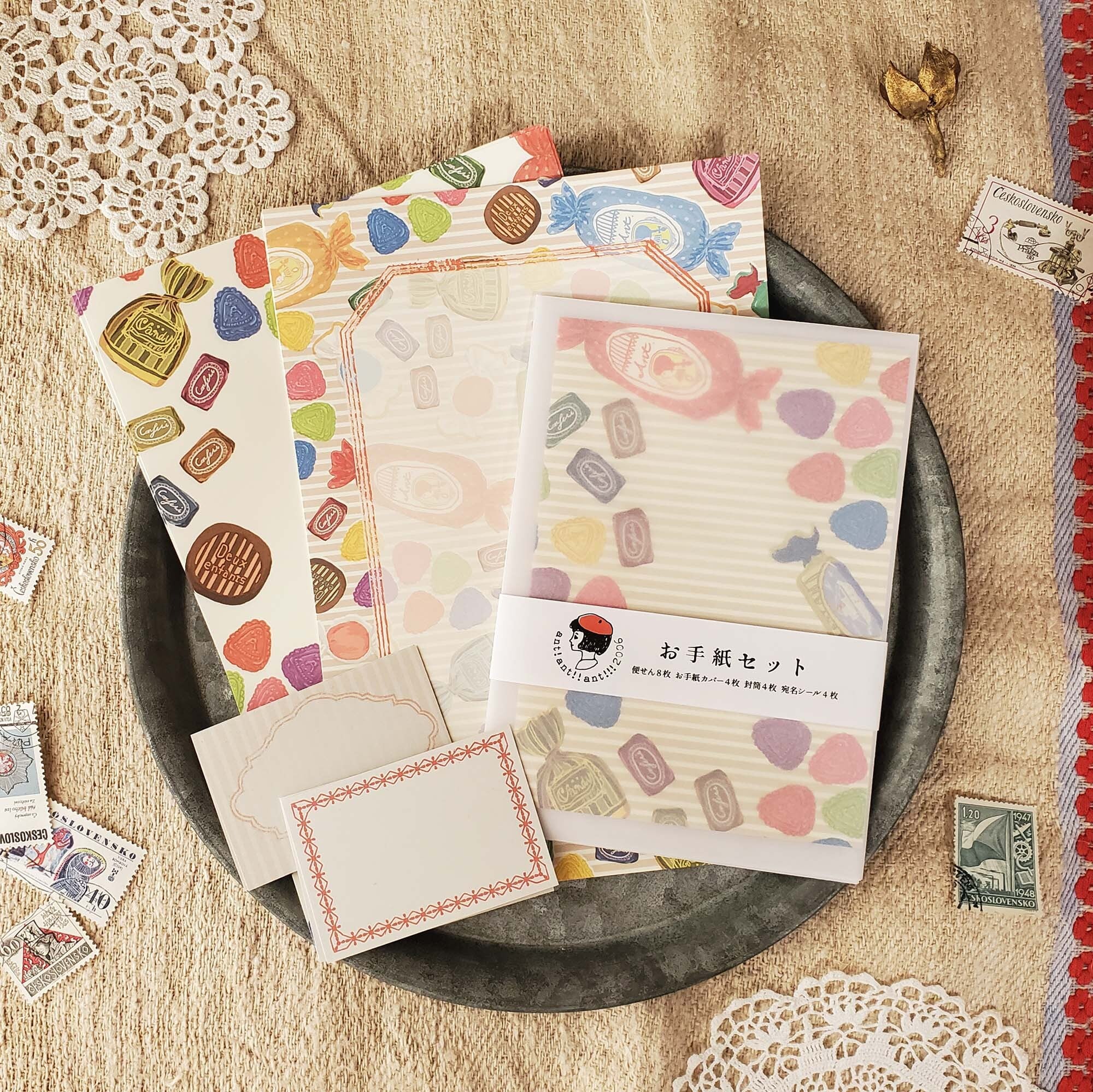 お手紙セット「キャンディー」 ant!ant!!ant!!! | ants handmade