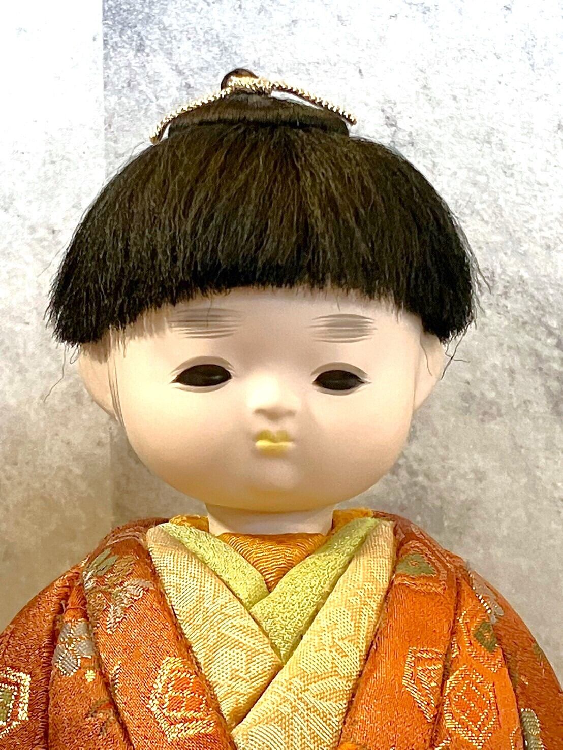 日本人形｜「無我」木目込み人形 なんとも言えない表情の男の子 | 淡竹